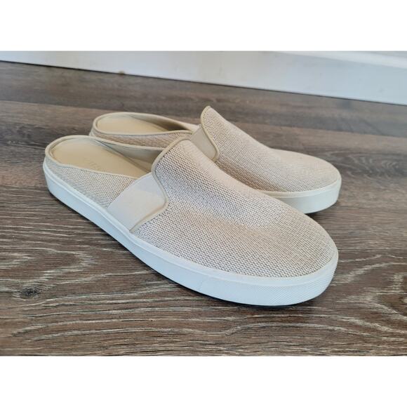 Vince Blair Mule Slip On Sneakers Cream‎ Women's Shoes size 7 #7 - Picture 1 of 6